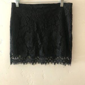 Black lace mini skirt by BB Dakota!